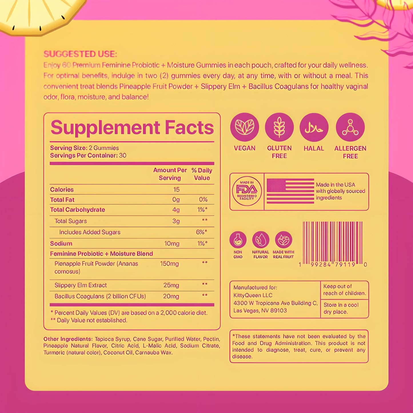 Female Probiotic Moisturizing Gummy